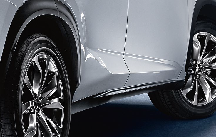 Боковые молдинги для Lexus NX, 2014-2021, (оригинал) (Lexus) (PW156-78020-24 (КРОМЕ F-SPORT))