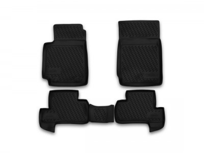 Коврики в салон для SUZUKI Grand Vitara 3D 2005-2015, 4 шт. (полиуретан) Element