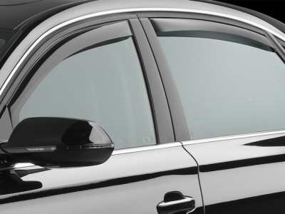 Дефлекторы окон (Weathertech) (USA) для Audi A8, Standart Wheelbase, 2010-2017, (передние, задние; тёмные) (82554)