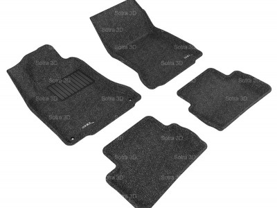 Коврики салона 3D LUX Sotra для MB C117 CLA-Class 2013-н.в./ X156 GLA-Class 2014-н.в., 2 ряда 5 частей, чёрный цвет