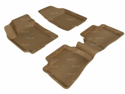 Коврики салона 3D LUX Sotra для Kia Ceed 2006-2012, 2 ряда 5 частей, чёрный цвет