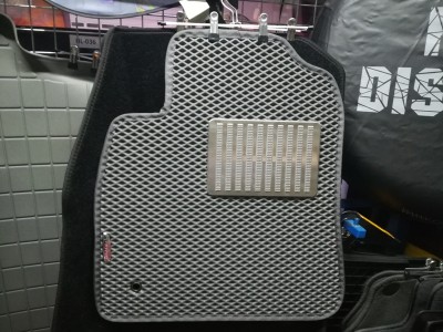 Коврики в салон EVA  для Toyota Land Cruiser 100, 1998-2007, (цвет: серый)