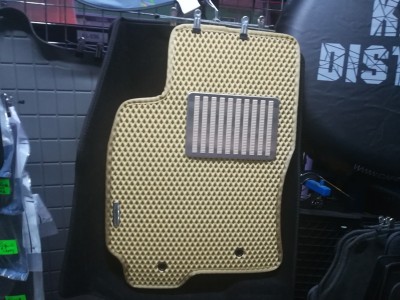 Коврики в салон EVA для Jaguar X-Type, 2001-2009, 4 шт., (цвет: бежевый)