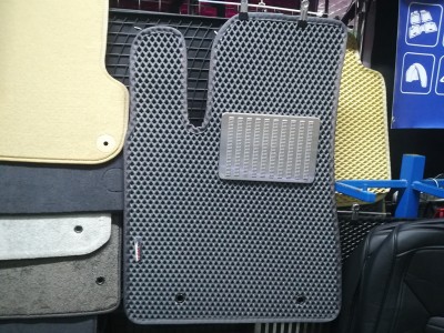 Коврики в салон EVA  для Toyota Highlander, Hybrid, 2007-2013, 3 шт., (цвет: серый)