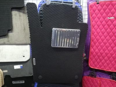 Коврики в салон EVA (шестиугольник) для Mercedes E-Klasse, W211, 2001-2009, 4 шт., (цвет: чёрный)