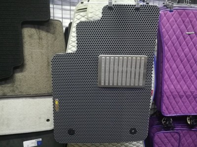 Коврики в салон EVA (шестиугольник) для Opel Vectra C, sedan/ hatchback, 2002-2008, 4 шт., (цвет: серый)