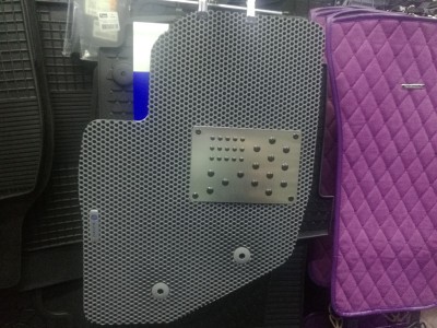 Коврики в салон EVA (шестиугольник) для Volvo, V70/ XC70,  2000-2007, 4 шт., (цвет: серый)