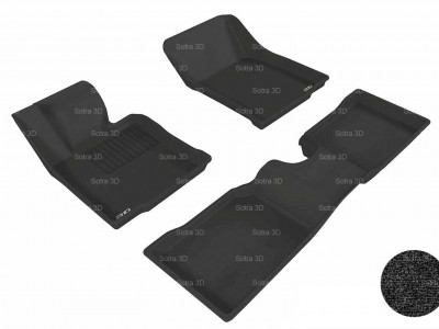 Коврики салона 3D LUX Sotra для Mini Cooper Countryman R60 2014-н.в., 2 ряда 4 части, чёрный цвет