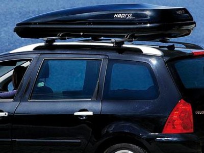 Бокс автомобильный Hapro Zenith 8.6 (215х88х37 см.) (Нидерланды) цвет: чёрный глянцевый, серебристый карбон, белый глянцевый