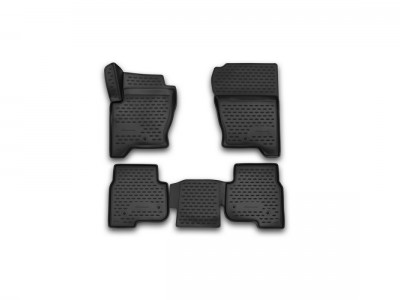 Коврики 3D в салон LAND ROVER Discovery IV, 2013- 2017, 4 шт. (полиуретан) Element
