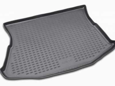 Коврик в багажник Novline для ALFA ROMEO 147 3D 2000-2010 (полиуретан, черный; серый)