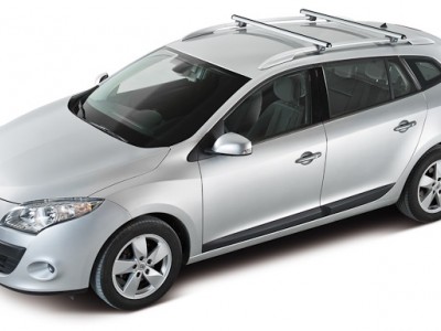 Багажники CRUZ AluR (Испания) (108, 118, 128см) (поперечены 2 шт., алюминий, c креплением за высокие рейлинги)