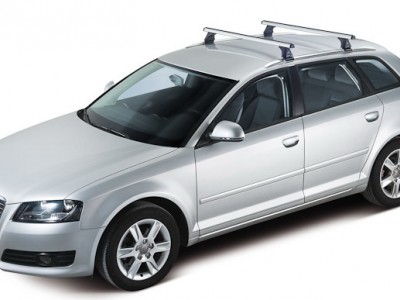 Багажники CRUZ AX (Испания) (108, 118, 128см) (поперечены 2 шт., алюминий, c креплением в штатные места или за интегрированные рейлинги)