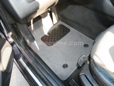 Коврики в салон (Novline) для BMW 3 E46 1997-2006, 4 шт. (текстиль, чёрные, серые, бежевые)