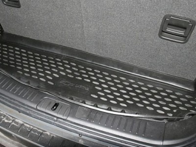 Коврик в багажник Novline для CHEVROLET Captiva, 2011-2014, внед. короткий (полиуретан; чёрный)