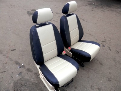 Оригинальные модельные чехлы на сидения для автомобиля Land Rover Range Rover 2002-2005 (материал: твид, кожзам; любые тона)