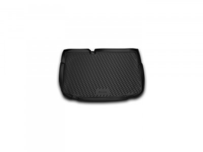 Коврик в багажник Novline для CITROEN C3 V2 2009-н.в., хб. (полиуретан, чёрный, серый)