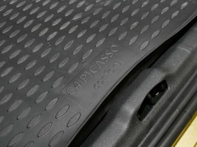 Коврик в багажник Novline для CITROEN C4 Picasso confort 2007-2014, мв. (полиуретан, чёрный, серый)