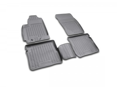 Коврики в салон для MITSUBISHI Outlander 2003-2007, 4 шт. (полиуретан) Novline