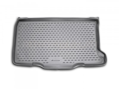 Коврик в багажник Novline для FIAT 500 2007-н.в., хб. (полиуретан, чёрный, серый)