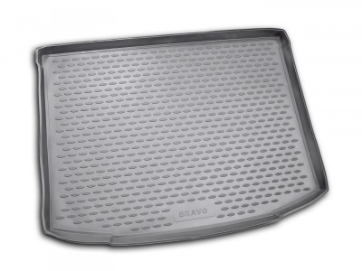 Коврик в багажник Novline для FIAT Bravo 2007-н.в., хб. (полиуретан, чёрный, серый)
