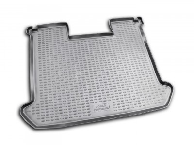 Коврик в багажник Novline для FIAT Doblo Panorama 2001-н.в., ун. (полиуретан, чёрный, серый)