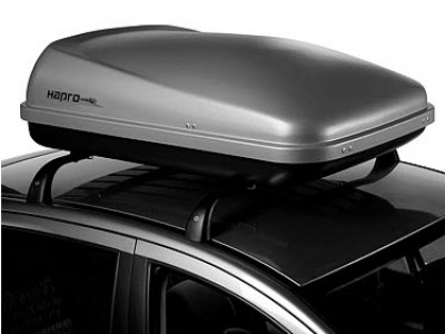 Бокс автомобильный Hapro Roady 450 (198х78х41 см.) (Нидерланды) цвет: низ антрацитовый, крышка серебристо-серая