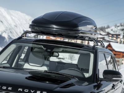 Бокс автомобильный Hapro Carver 6.2 (193х65х42 см.) (Нидерланды) цвет: чёрный матовый, серебристый матовый