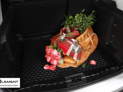 Коврик в багажник Novline для  HONDA Pilot, 2015-н.в., кор., 1 шт. (полиуретан, чёрный)