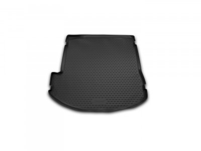 Коврик в багажник Novline для HYUNDAI Grand Santa Fe (High-Tech), 2013-н.в., внед., длин. (полиуретан, чёрный)