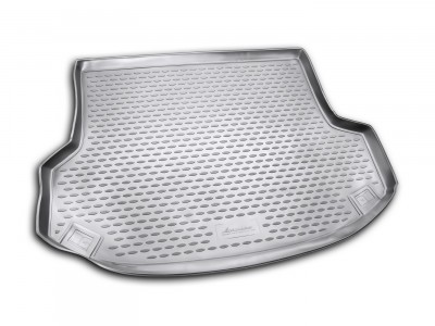 Коврик в багажник Novline для HYUNDAI ix35 2010-2015, кросс. (полиуретан, чёрный, серый)