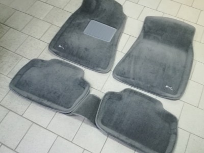 Коврики салона 3D LUX Sotra для Lexus IS 2005-2013, 2 ряда 5 частей, серый и бежевый цвет