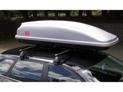 Бокс автомобильный Mont Blanc Cargo 380 (Vista 380) (198х71х41 см.) (Швеция) цвет: серый