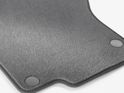 Коврики салона велюровые цвет Серая альпака для Мерседес GL class X164 2006-2012, ML class W164 2005-2011, 4 шт.