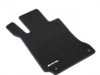 AMG коврики салона велюровые черные для Мерседес C class W204 2007-2014, 4 шт.