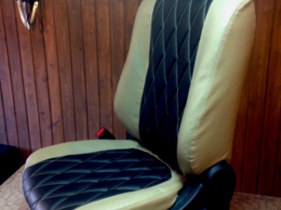 Оригинальные модельные чехлы на сидения для автомобиля Mitsubishi Outlander 2012-2015 (материал: твид, кожзам; любые тона)