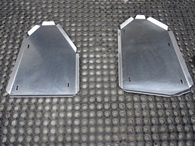 Защита бака (левая и правая) (TCC) для Audi Q3 2011- н.в., (алюминий) 4 мм