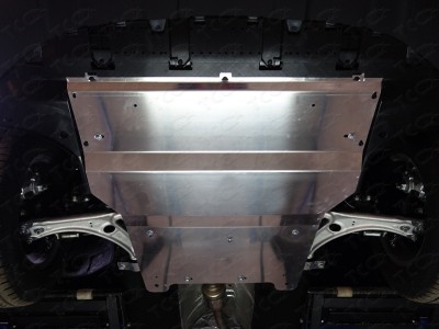 Защита картера (TCC) для Audi Q3 2011- н.в., (алюминий) 4 мм