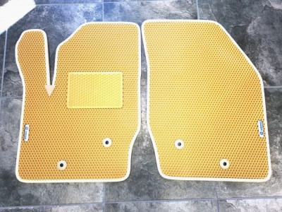 Коврики в салон EVA (шестиугольник) для Volvo XC 90 1G, 2002-2014, к-т 4 шт., (цвет: бежевый) (vo-xc-90-2002-2014-ek)