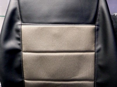 Оригинальные модельные чехлы на сидения для автомобиля Ford Transit передние1+1(1+2) 2000-2006  (материал: твид, кожзам; любые тона)